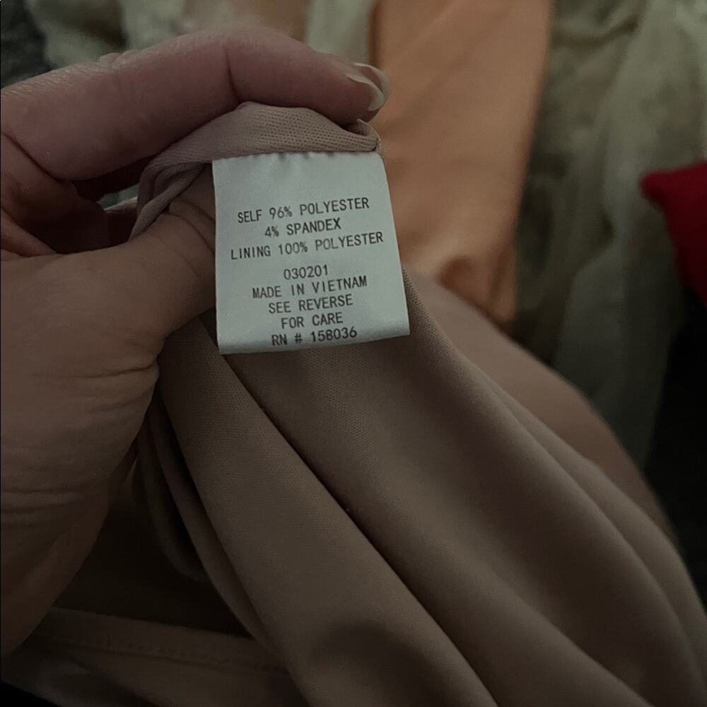 Birdy Grey Alex Dress Crepe Dusty Rose Bridesmaid Dress Size XS - Picture 6 of 6